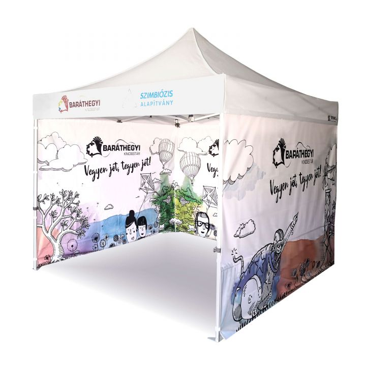 Tente de fête étanche avec construction portable