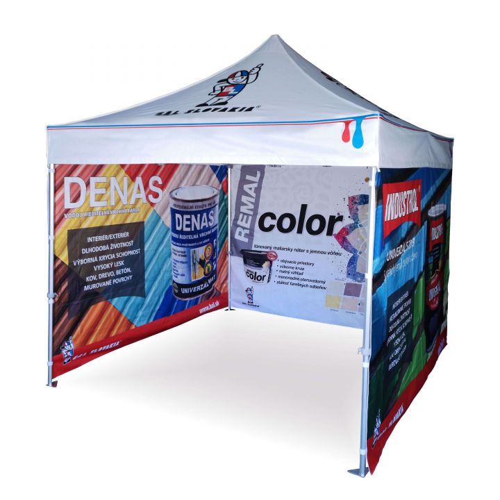 Tente de fête étanche avec parois latérales coupe-vent